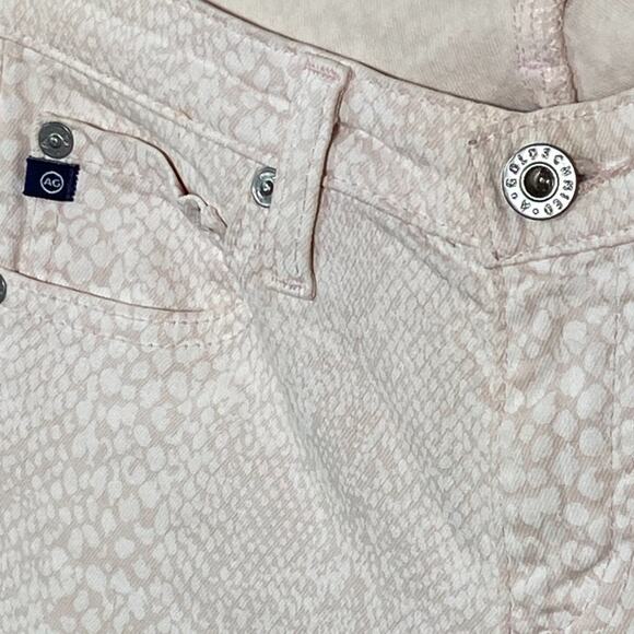 Adriano Goldschmied The Legging Ankle Super Skinny Ankle 26R Snake Print Pink - Picture 6 of 15